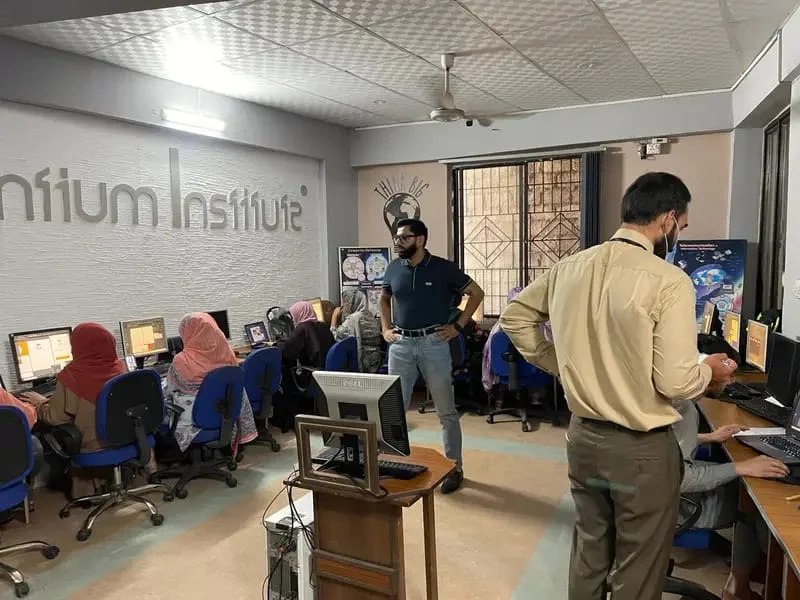 Students learning at Pentium Institute - Best Institute in Muzaffarabad Division