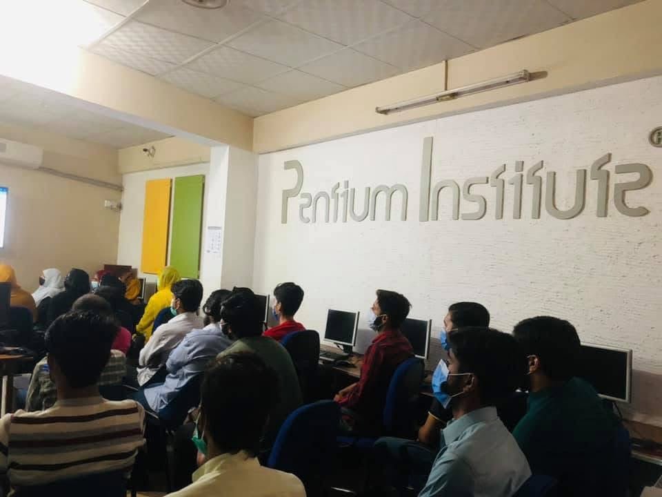 Graphic designing and online earning seminar at Pentium Computer Training Institute, Muzaffarabad