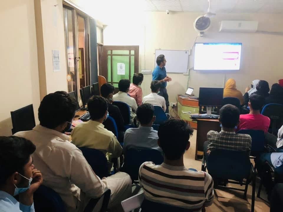 Students at the freelancing and online earning seminar, Pentium Computer Training Institute